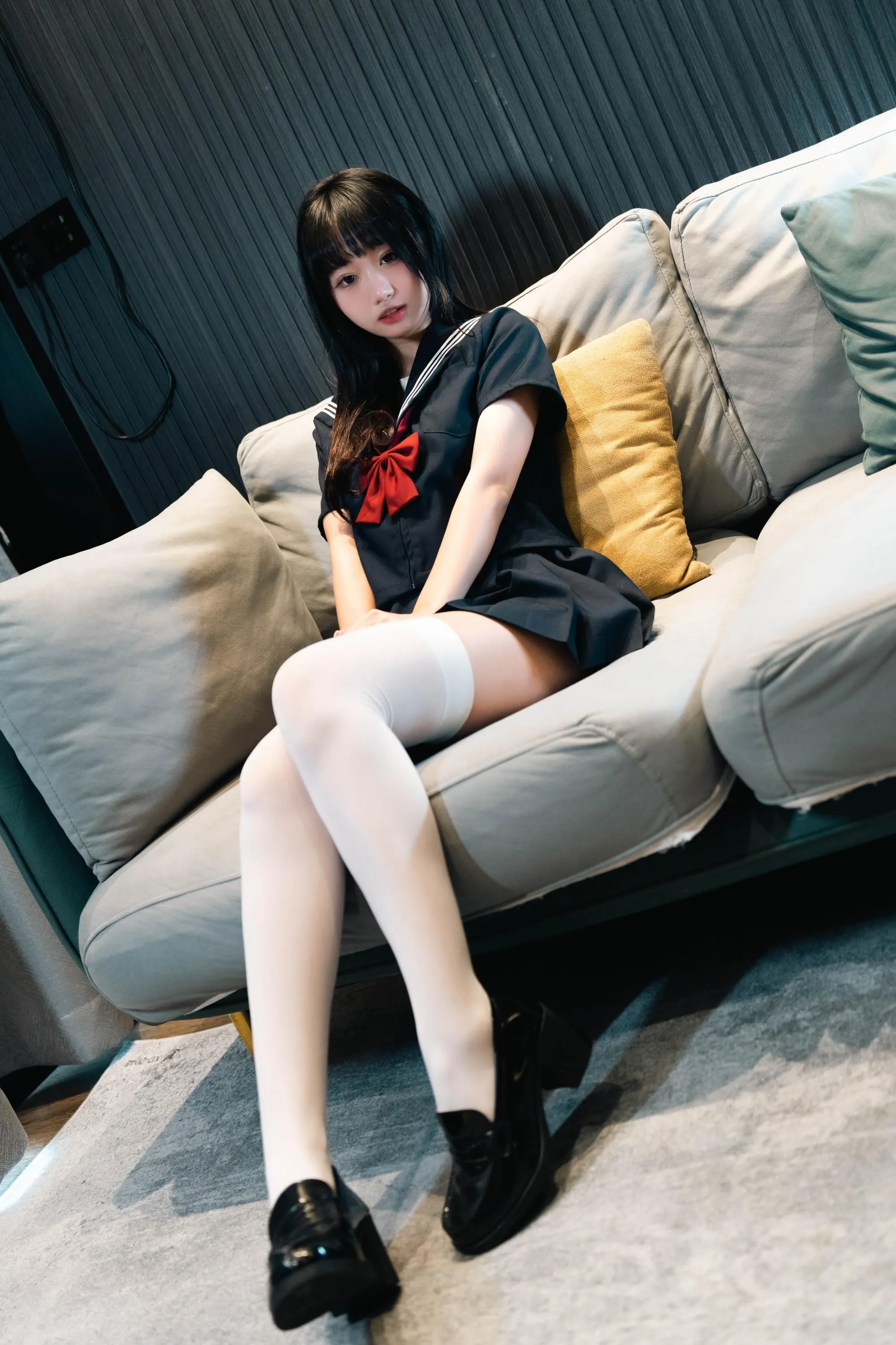 柒柒要乖额 – NO.043 白丝死库水 [140P]插图5